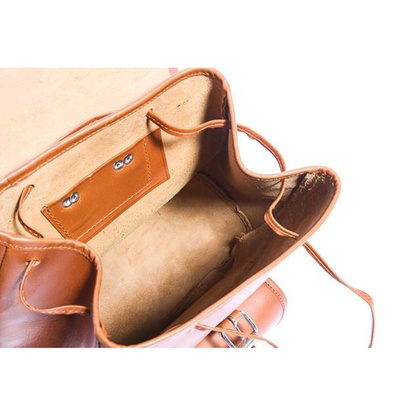 Modny plecak skórzany KEMER VOOC Vintage P1 naturalny