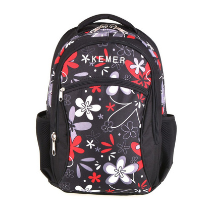 Plecak sportowy KEMER S94D Czarno czerwony - min. zamówienie 20 / 50 / 100 szt.