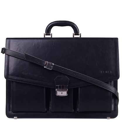 Teczka męska skórzana KEMER B 621/J-01-S1-231 Czarna