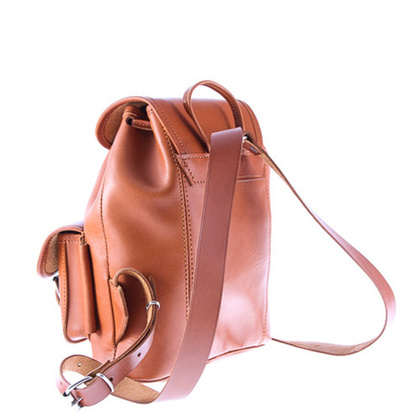 Mały plecak skórzany KEMER VOOC Vintage P2 Czarny