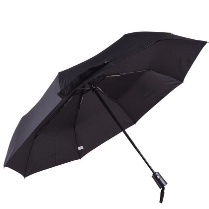 Parasol męski krótki KEMER DuoAutomat MP 334 Czarny