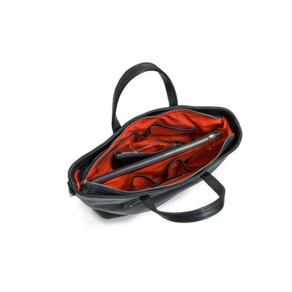 Torba damska skórzana KEMER VOOC AP1 Czarna