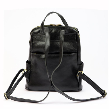 Plecak skórzany PELLUCCI 2002 Granatowy