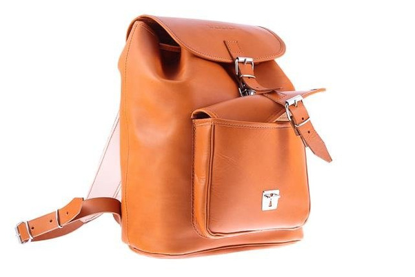 Duży plecak skórzany KEMER VOOC Vintage P38 naturalny