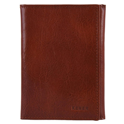 Etui na dokumenty skórzane KEMER OD1 Jasno brązowe - min. zamówienie 20 / 50 / 100 szt.