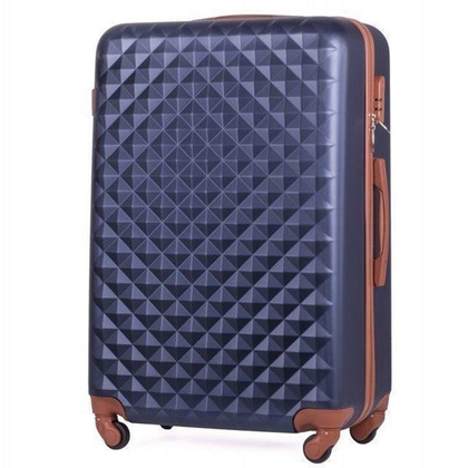 Duża walizka KEMER SOLIER 190 Granatowa - min. zamówienie 20 / 50 / 100 szt.