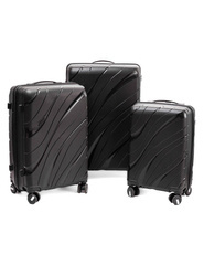 Zestaw 3 walizek KEMER RGL PP5 Czarny
