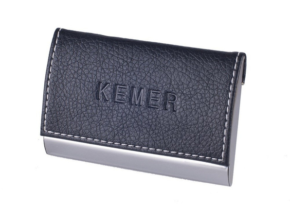 Etui na wizytówki KEMER 74404401 Czarne - min. zamówienie 20 / 50 / 100 szt.