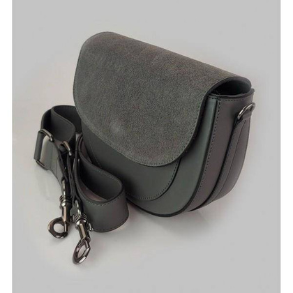 Listonoszka,chlebak,przewieszka  Vera Pelle klapka zamsz