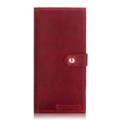 Skórzany portfel damski etui na telefon i karty BRØDRENE SW09 czerwone - min. zamówienie 20 / 50 / 100 szt.