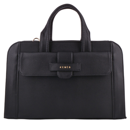 Teczka damska skórzana KEMER 091-01-SN Czarna