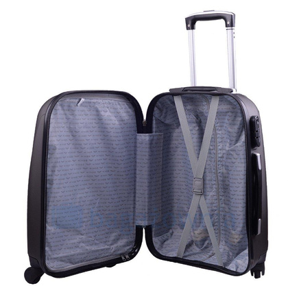 Mała kabinowa walizka WINGS 0912 S Ryanair Ciemno szara