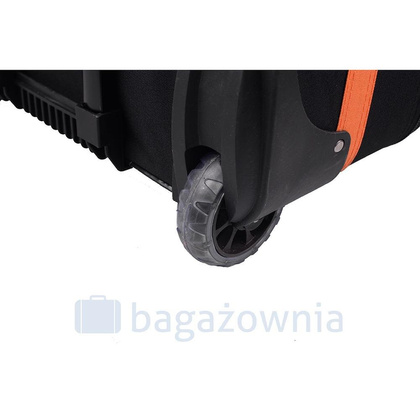 Duża walizka PELLUCCI RGL 652 L Czarna / Pomarańczowa