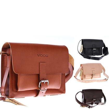 Listonoszka skórzana KEMER VOOC Vintage  P32 Brązowa