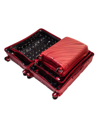 Zestaw 3 walizek KEMER RGL PP5 Rose red