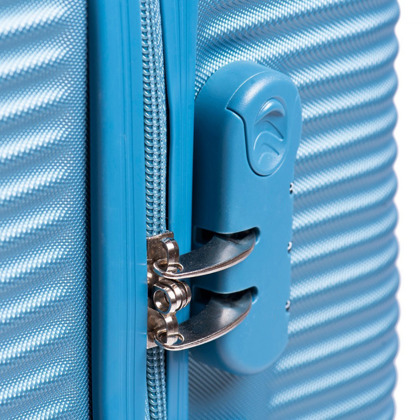 Bardzo mała kabinowa walizka KEMER WINGS 203 XS Metaliczny Niebieski