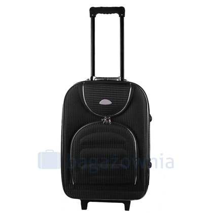 Mała kabinowa walizka PELLUCCI RGL 801 S Czarna Kratka