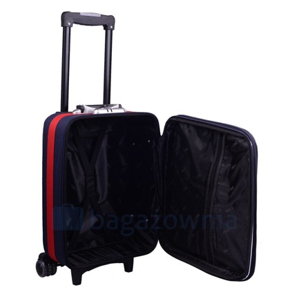 Mała kabinowa walizka PELLUCCI RGL 901 S Granatowy / Czerwony