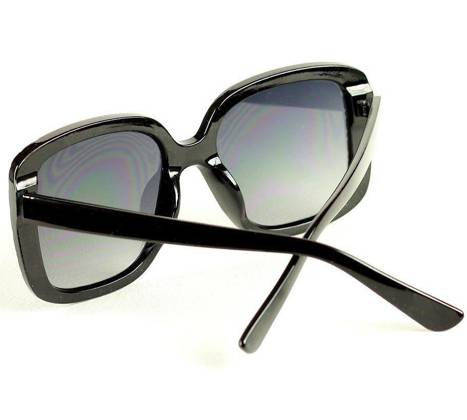 Oversizoweo okulary przeciwsłoneczne MAZZINI SIMPLE BEAUTY czarny - min. zamówienie 20 / 50 / 100 szt.