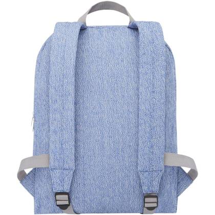 Pheebs plecak z powtórnie przetworzonej bawełny i poliestru, 210 g/m² niebieski