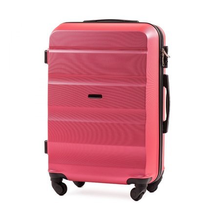 Średnia walizka KEMER WINGS AT01 M Różowa