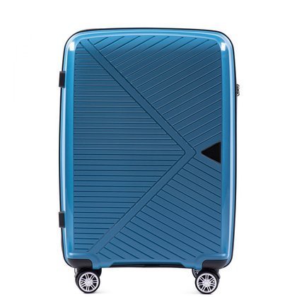 Średnia walizka KEMER WINGS PP06 M Niebieska
