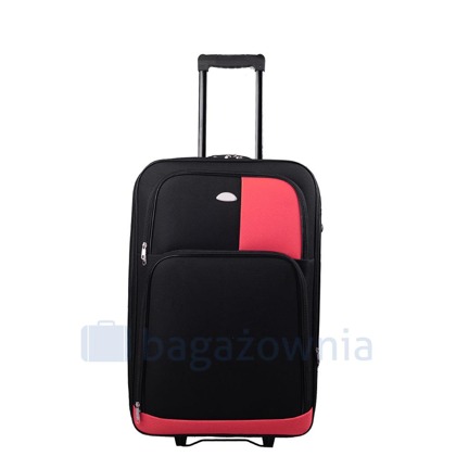 Średnia walizka PELLUCCI RGL 652 M Czarny / Czerwony
