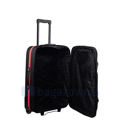 Średnia walizka PELLUCCI RGL 652 M Czarny / Czerwony