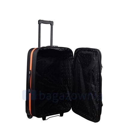 Średnia walizka PELLUCCI RGL 652 M Czarny / Pomarańczowy