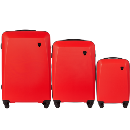 Zestaw 3 walizek KEMER WINGS 0125 RED