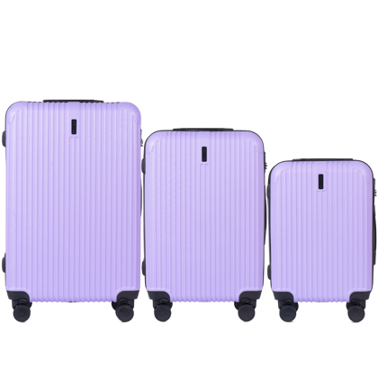 Zestaw 3 walizek KEMER WINGS TR059 L.PURPLE